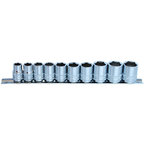 SP Tools 3/8 Dr 6pt Socket Rail Set Metric 10pce
