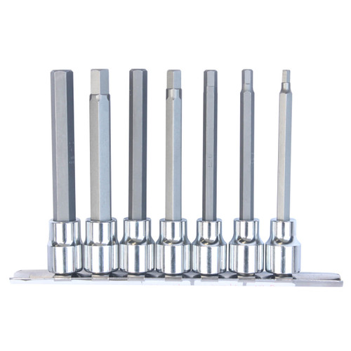 SP Tools 3/8 Dr 100mm Inhex Socket Rail Set Metric 7pce