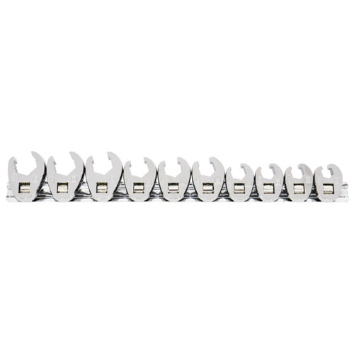 SP Tools 3/8 Dr Flare Crowfoot Nut Wrench Rail Set Metric 10pce