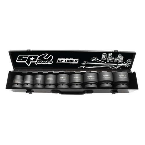SP Tools 1” Dr 6pt Impact Socket Set Imperial 9pce