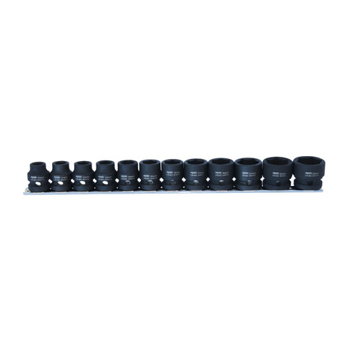 SP Tools 1/2 Dr 6pt Stubby Impact Socket Rail Set Metric 12pce