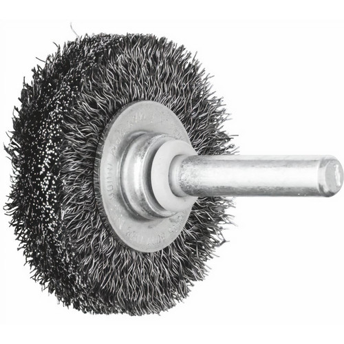 Pferd 40x9x6mm Shaft Mounted Crimped Steel Wire Brush