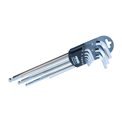 SP Tools Magnetic Ball Drive Hex Key Set Metric 9pce
