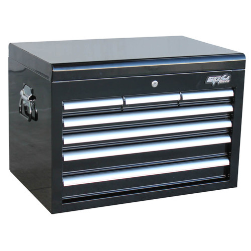 SP Tools 7 Drawer Custom Tool Chest Black & Chrome