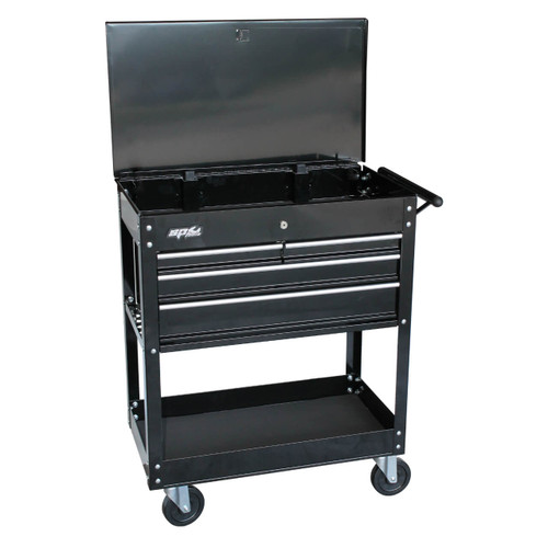 SP Tools 4 Drawer Black Custom Technicians Trolley