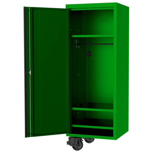 SP Tools 27” 3 Shelf & Hanger USA Sumo Series Side Cabinet Black & Green