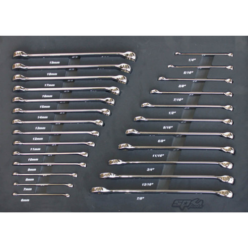 SP Tools ROE Metric & Imperial Spanners In Foam Tray 25pce
