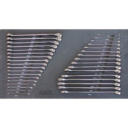 SP Tools ROE Metric & Imperial Spanners In Foam Tray 34pce
