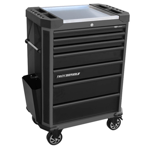 SP Tools 7 Drawer Tech Series Roller Cabinet Diamond Black