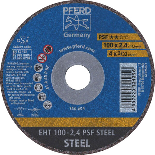Pferd EHT A46P PSF 100x2.4x16 Metal Cutting Disc