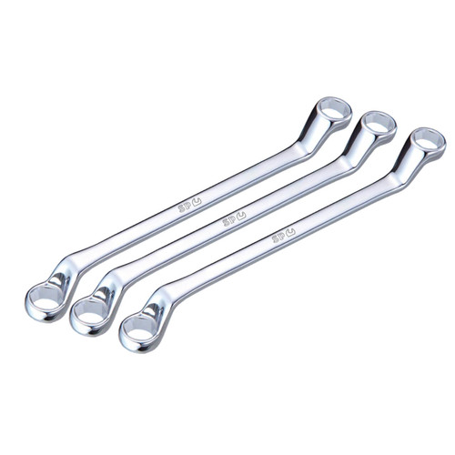 SP Tools 75° Offset 6pt Brake Bleeder Ring Spanner Set Metric Imperial 3pce