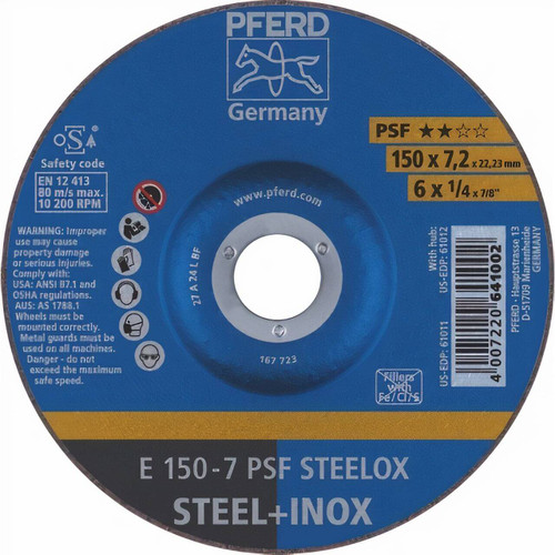 Pferd A24L PSF Steelox 150x7 Grinding Disc