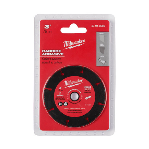 Milwaukee M12 Fuel 3” Compact Cut-Off Tool Carbide Multi-Material Blade