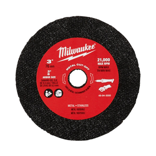 Milwaukee M12 Fuel 3” Metal Cut Off Wheel 3pk