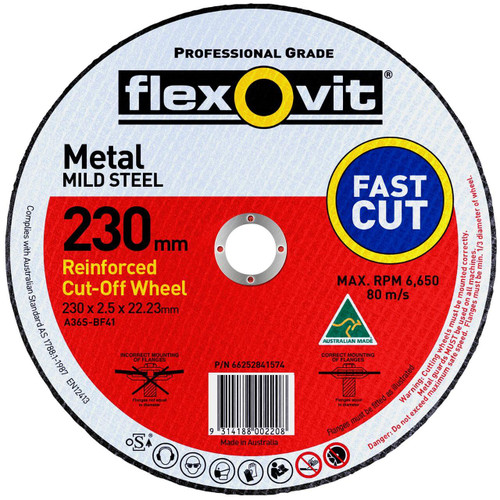 Flexovit FH38 230x2.5x22 GP Metal Cutting Disc