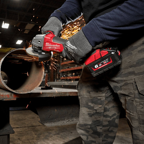 Milwaukee M18 Fuel Cordless 125mm (5”) Angle Grinder with Deadman Paddle Switch Skin Only