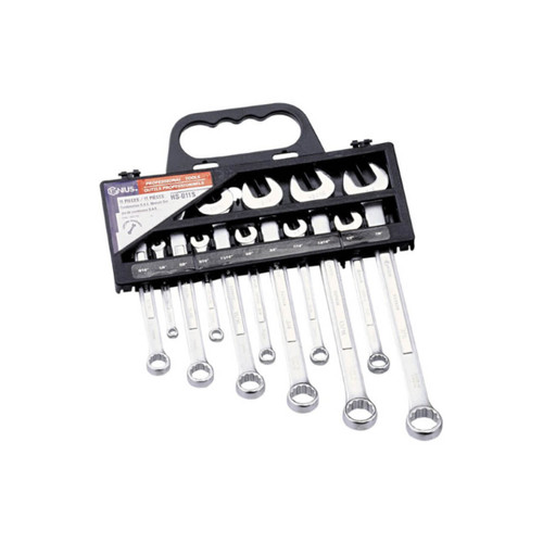 Genius 7-19mm Combination ROE Spanner Set Metric 11pce