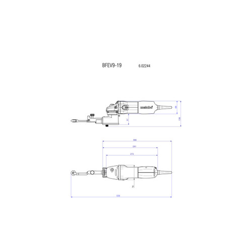 Metabo Band File 950W, Soft Start, Restart Protection, Spindle Lock, Belt Speed: 9-20 m/s, Accessory Set, Metal Carry Case