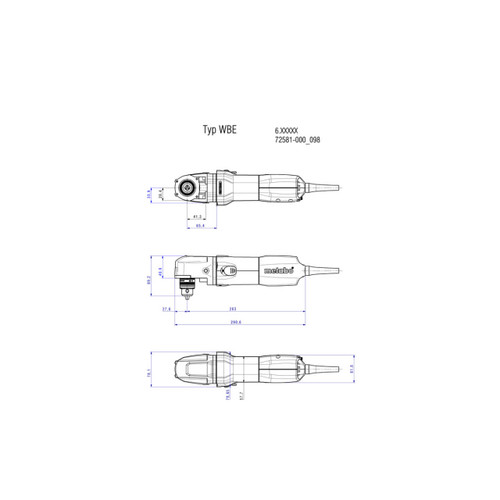 Metabo WBE 700 Angle Drill 10mm 705W