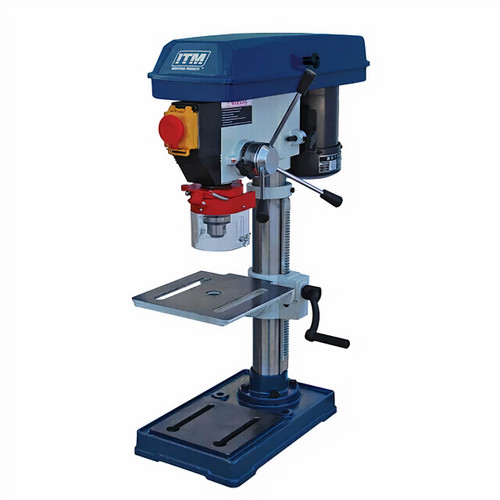 ITM Pedestal Bench Drill Press 13mm Cap, 5 Speed, 260mm Swing, 375w 240v
