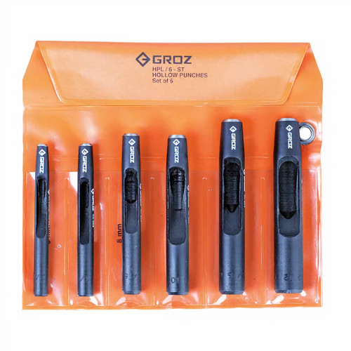 Groz HPL/6/ST  5-12mm Hollow Punch Set 6pce