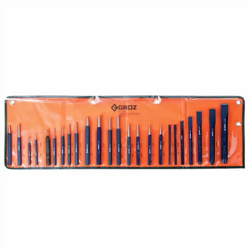 Groz KIT/24/ST Punch & Cold Chisel Set 24pce