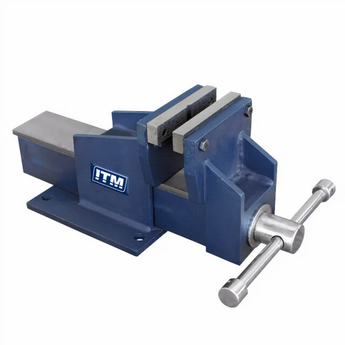 ITM Fabricated Steel Bench Vice Straight Jaw 125mm