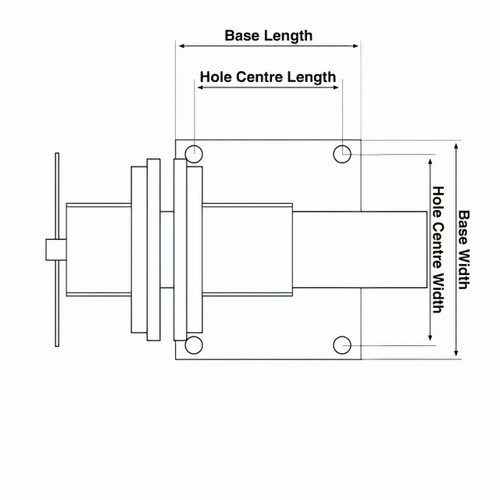 ITM Fabricated Steel Bench Vice Straight Jaw 125mm
