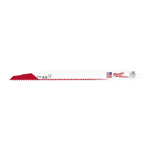 Milwaukee Sawzall 300mm 5tpi The Ax Wood Demolition Reciprocating Saw Blade 25pk
