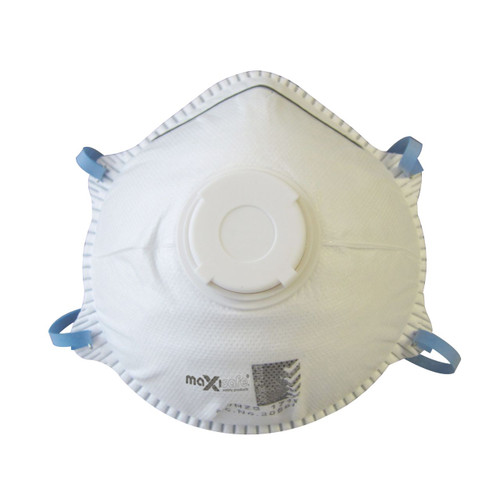 Maxisafe P2V Disposable Conical Respirator Valved 10box