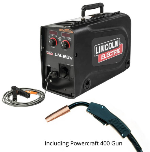 Lincoln LN-25x Wire Feeder inc Powercraft 400 Gun