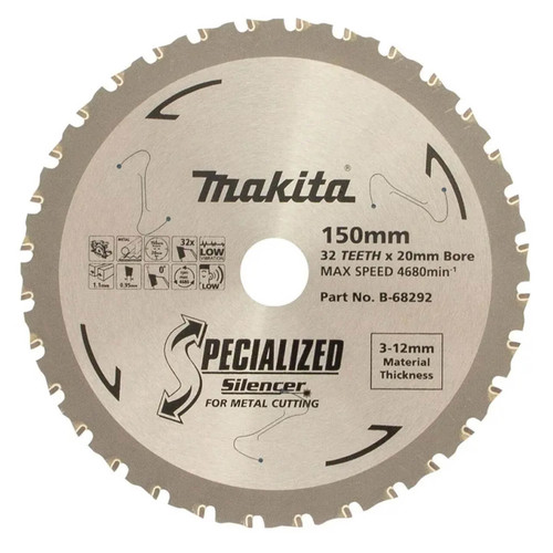 Makita Saw Blade 150x20mmx32t Metal