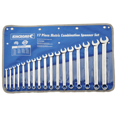 Kincrome Combination ROE Spanner Set Metric 17pce
