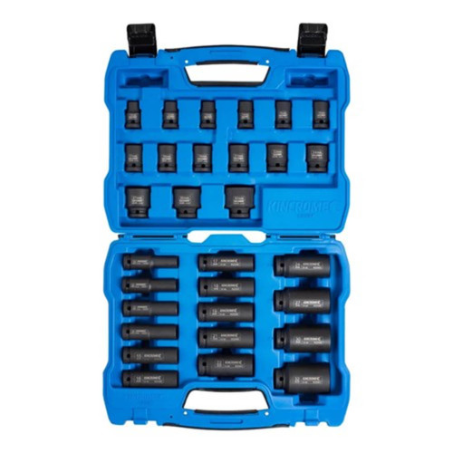 Kincrome 1/2 Dr Std & Deep Impact Socket set Metric 30pce