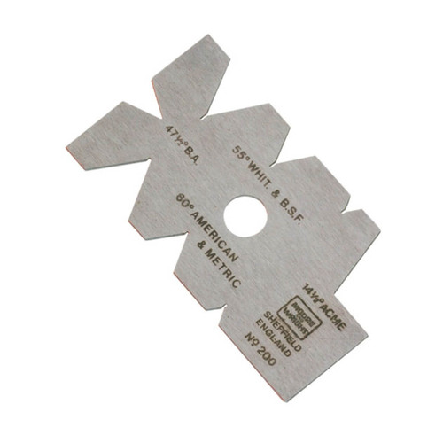 Moore & Wright Screw Cutting Gauge 60°/55°/47.5° & 14.5°