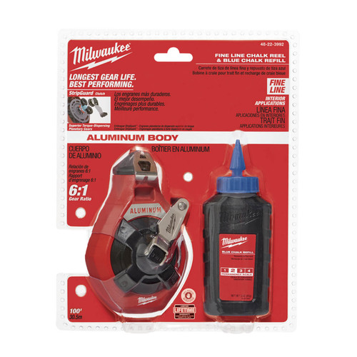 Milwaukee 30m Fine Line Chalk Reel With Blue Chalk