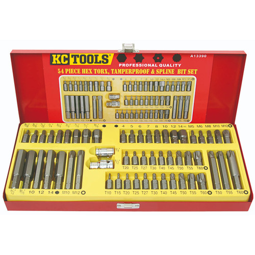 KC Tools Hex & Star Bit Set 54pce