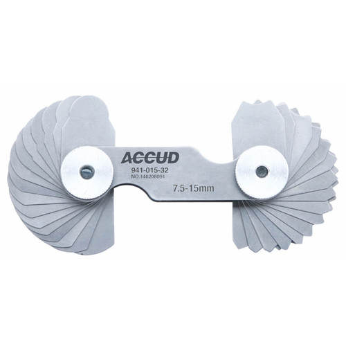 Accud 7.5-15mm Radius Gauge