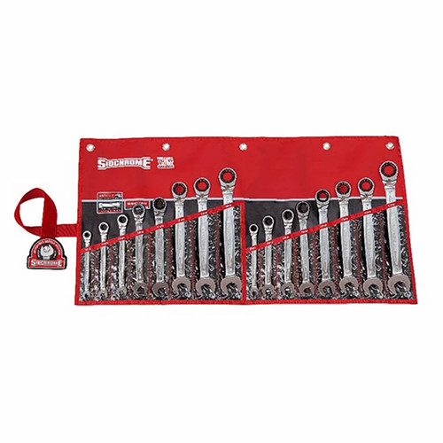 Sidchrome 467 Pro Series Geared Spanner Set Metric 16pce
