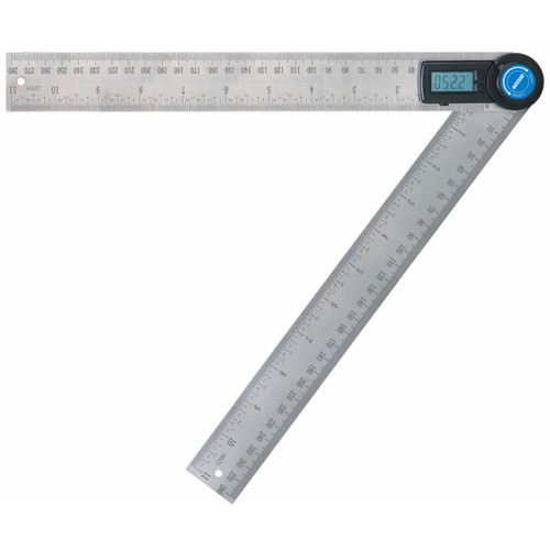 Accud 360° Protractor & 300mm Combination Ruler
