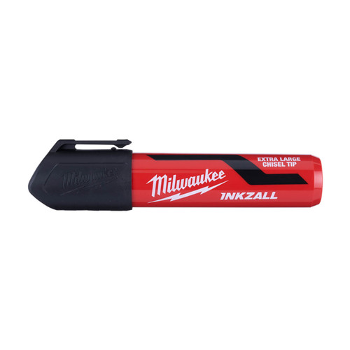 Milwaukee Inkzall Black Extra Large Chisel Tip Marker HS