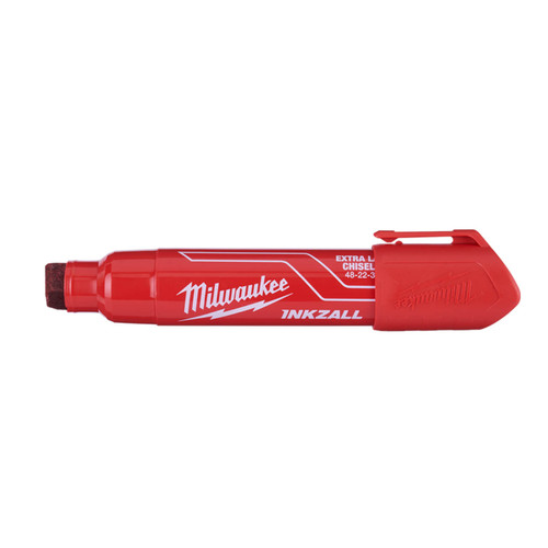 Milwaukee Inkzall Red Extra Large Chisel Tip Marker 12pk