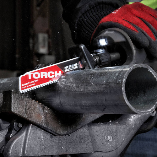 Milwaukee Sawzall 150mm 7tpi The Torch With Nitrus Carbide Reciprocating Saw Blade