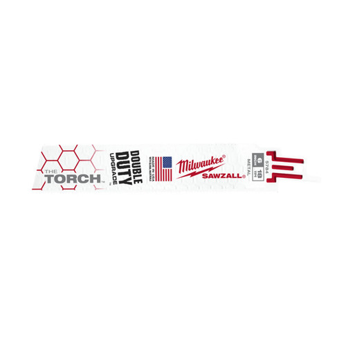 Milwaukee Sawzall 150mm 18tpi The Torch Metal Demolition Reciprocating Saw Blade 5pk