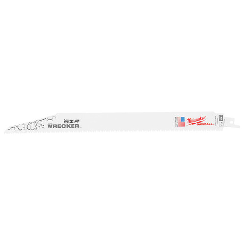Milwaukee Sawzall 300mm 7/11tpi The Wrecker General Purpose Reciprocating Saw Blade 5pk