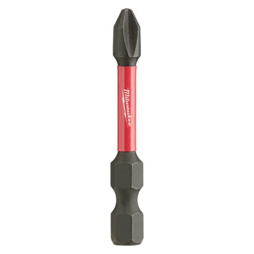Milwaukee SHOCKWAVE 50mm (2”) Phillips #2 Power Bit 15pk