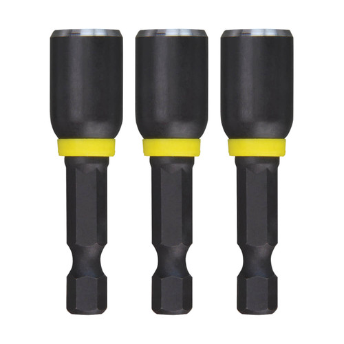Milwaukee SHOCKWAVE 5/16x50mm (2”) Power Bit Magnetic Nutdriver 3pk