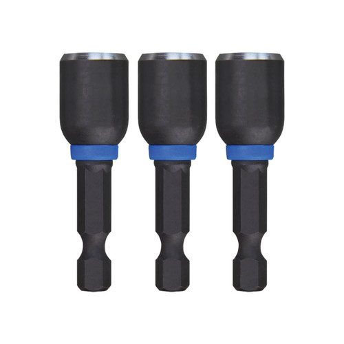 Milwaukee SHOCKWAVE 3/8x50mm (2”) Power Bit Magnetic Nutdriver 3pk