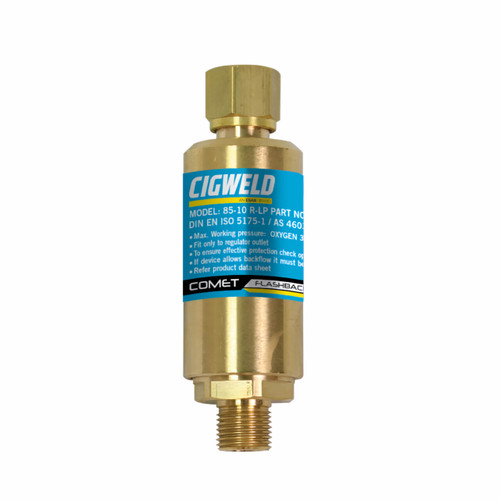 Comet 85-10R-LP Regulator End Oxygen Flashback Arrestor 5/8-18 RH AS4603