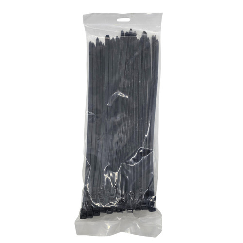 Cable Tie Black 370 x 7.6mm 100pk